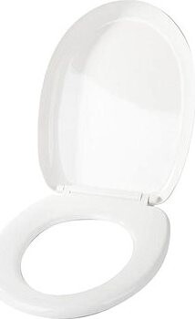 Verk 01868 WC doska, pomalé zatváranie, univerzálna, biela