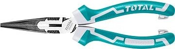 TOTAL-TOOLS Kliešte polokrúhle priame, 200 mm, industrial