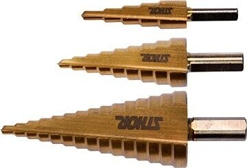 STHOR Vrtáky stupňovité 4 – 32 mm v sade TO-22616