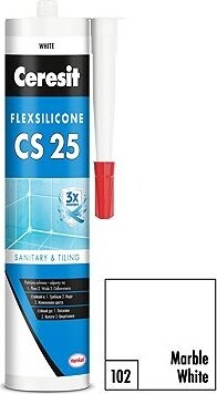 Ceresit Sanitárny silikón CS 25 marble white, 280 ml