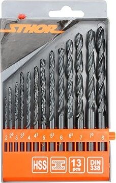 STHOR Vrtáky na kov v sade TO-22180