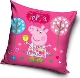 Carbotex Obliečka na vankúšik Prasiatko Pepina Víťazí 40 × 40 cm