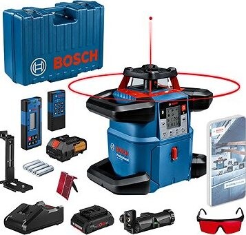 BOSCH Professional Rotačný laser GRL 600 CHV + LR60 + RC6 + kufor 0.601.061.F00