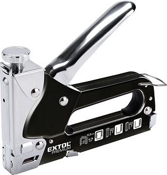 EXTOL PREMIUM pištoľ sponkovacia, 4 – 14 mm/hr. 0,75 mm, 8851100