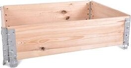 ROJAPLAST – Záhon vyvýšený skladací, drevo, borovica, 80 × 60× 20 cm