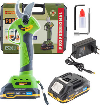 Procraft Aku nůžky na větve ES28Li (1 × 2Ah)