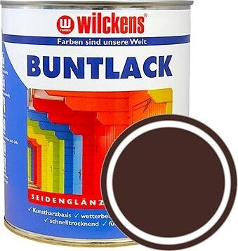 Wilckens Nemecká syntetická vrchná farba pololesk Buntlack Seidenglaenzend tmavo hnedá