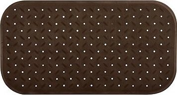 MSV protiskluzová podložka do vany Class, hnědá, 36 × 76 cm