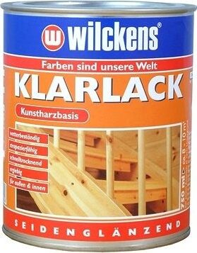 Wilckens Bezfarebný pololesklý lak Klarlack seidenglaenzend 750 ml, WI.10001000050
