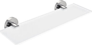 Nimco Polica do kúpeľne a sprchy 40 cm – sklo kov Unix UNM-13091B-40-10