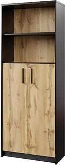 Nejlevnější nábytek Najby Gianni, čierna/dub wotan