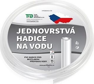 TUBI Hadica záhradná jednovrstvová 7 × 10 mm, priehľadná – dĺžka 20 m