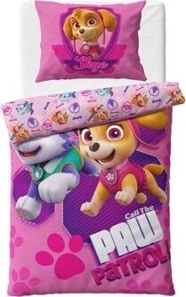 CARBOTEX Mikroplyšové Labková Patrola Odvážne Záchranárky 140 × 200, 70 × 90 cm