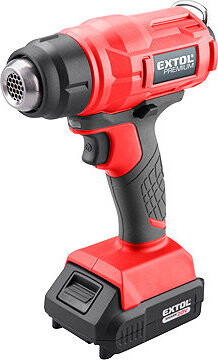 EXTOL PREMIUM Pištoľ teplovzdušná AKU SHARE20V, 550 °C, 8891866 (1× 2 Ah)