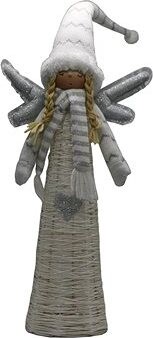 GOBA Vianočná dekorácia – anjel svietiaci biely