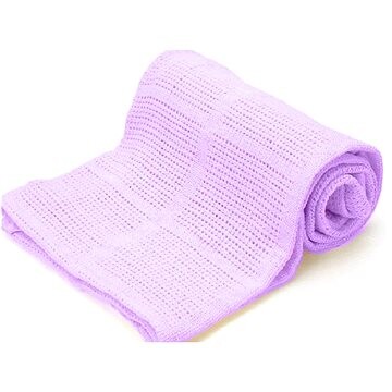 Kaptan Bavlnená celulárna deka 230 × 260 cm, fialová