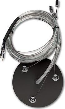 Závesná súprava na svietidlo Nova R 600, 1,1 m, čierna farba rozety