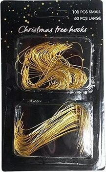 HIGHLIFE Vianočné háčiky zlaté 150 ks