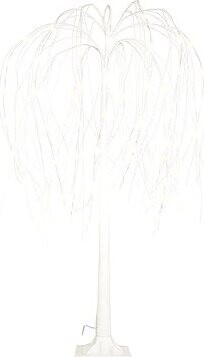 LAALU Vianočná dekorácia LED – vŕba, vnútorná i vonkajšia, teplá biela, 120 cm