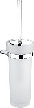 Nimco Toaletná WC kefa matné sklo – kov Bormo chróm BR-11094W-26