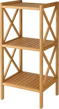 MSV Bambusový regál Regie, 3 police, 85 cm