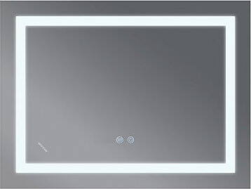 MIXXUS Zrcadlo s LED osvětlením, protizamlžovací funkcí a regulací jasu, MR12-80×60-REVERSE WARM