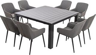 DOPPLER Luxusná záhradná súprava PRATO PARIS pevná sivá 8 + 1