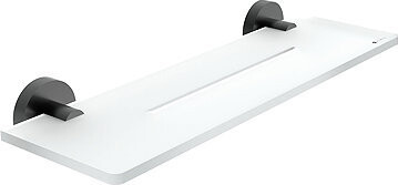 Nimco Polica do kúpeľne a sprchy 40 cm – bez vŕtania Unix čierna UNC-X440-90