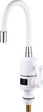 MIXXUS Baterie s elektrickým ohřevem vody a flexi výtokem ELW06-EF-WHITE, bílá