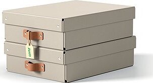 LEITZ Puro, veľkosť M nízky, béžový – sada 2 ks