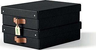 LEITZ Puro, veľkosť M nízky, čierny – sada 2 ks