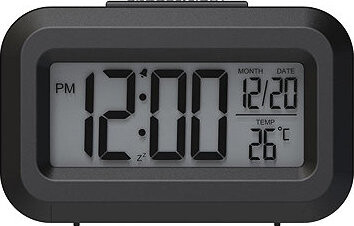 Budík WG DigiTherm Alarm, čierny