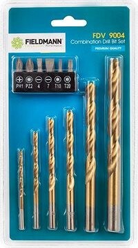 FIELDMANN Sada vrtákov do železa s bitmi 12 ks FDV 9004
