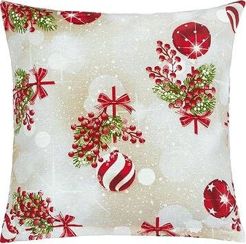 BELLATEX Obliečka VIANOCE 40 × 40 cm 55/123 vianočné gule a cezmína