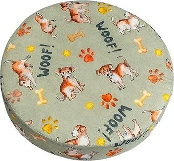 BELLATEX Vankúš na sedenie OKRÚHLY priemer 40 × 8 cm 89/527 psík