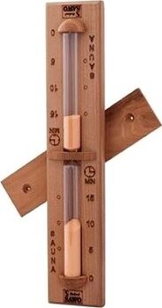 Sentiotec – presýpacie hodiny do sauny 15min, oranžový piesok, Céder