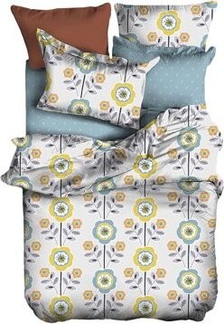 TEXTILOMANIE Obliečky z mikrovlákna BUTTERFLY krémové 2 ks 80 × 80 cm/200 × 200 cm