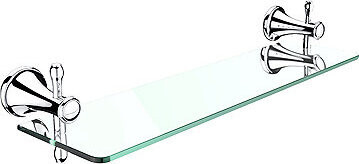 Nimco Polica do kúpeľne a sprchy 50 cm – sklo kov Lada LA-19091-26