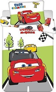 Jerry Fabrics Obliečky do postieľky Cars Champion 100 × 135, 40 × 60 cm
