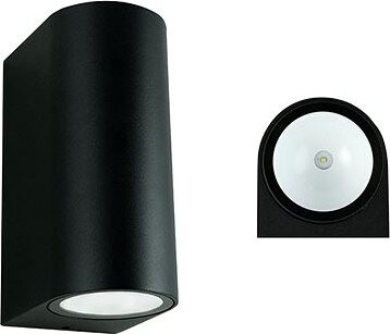 McLED LED svietidlo Revos 2R, 6 W, 4000 K, IP65, čierna farba