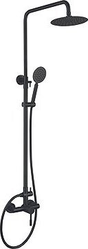 MIXXUS Sprchový set se dvěma hlavicemi, nerezová ocel SUS-003-J, Black