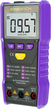 Ermenrich Digitálny multimeter Zing TC20, fialový