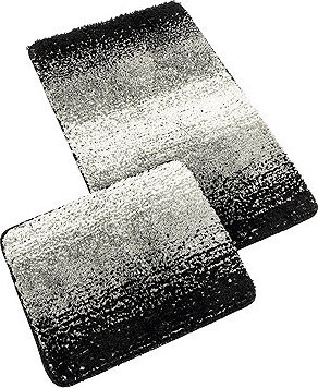 Bellatex Kúpeľňová sada Bany Silver 60 × 100 cm + 60 × 50 cm 425/001 čierna
