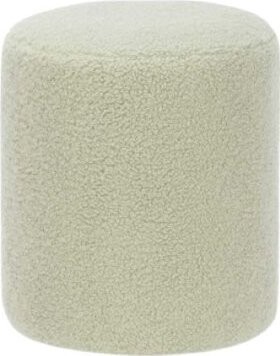 TEXTILOMANIE Plyšový taburet SHEEPISH, svetlozelený