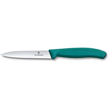 Victorinox Nôž na zeleninu vlnité ostrie Swiss Classic 10 cm zelený