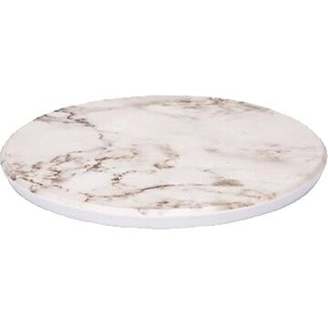 Style Point Servírovacia tácka okrúhla Mramor 23 cm, biela
