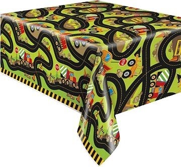 UNIQUE Plastový obrus – stavba, 137 × 213 cm