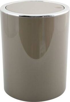 MSV výklopný odpadkový kôš Kamaka, sivo-hnedý, plast, 6 l