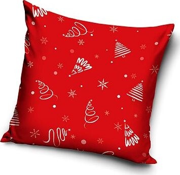 TipTrade – Vianočné obliečky Vločky a stromčeky, 40 × 40 cm