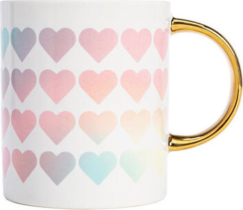 Paris Hilton Hrnček 450 ml vzor srdce dúhový